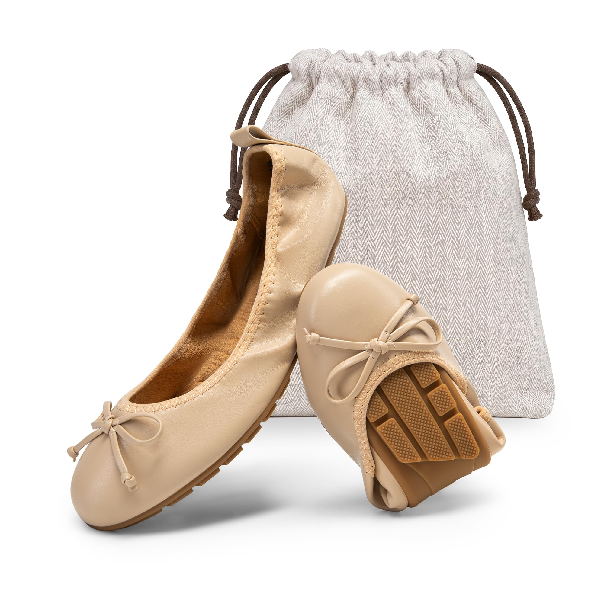DREAM PAIRS Foldable Flat Ballet Flats