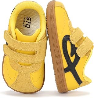 STQ Wide Toe Box Toddler Girls Boys Shoes Zero Drop Sneakers