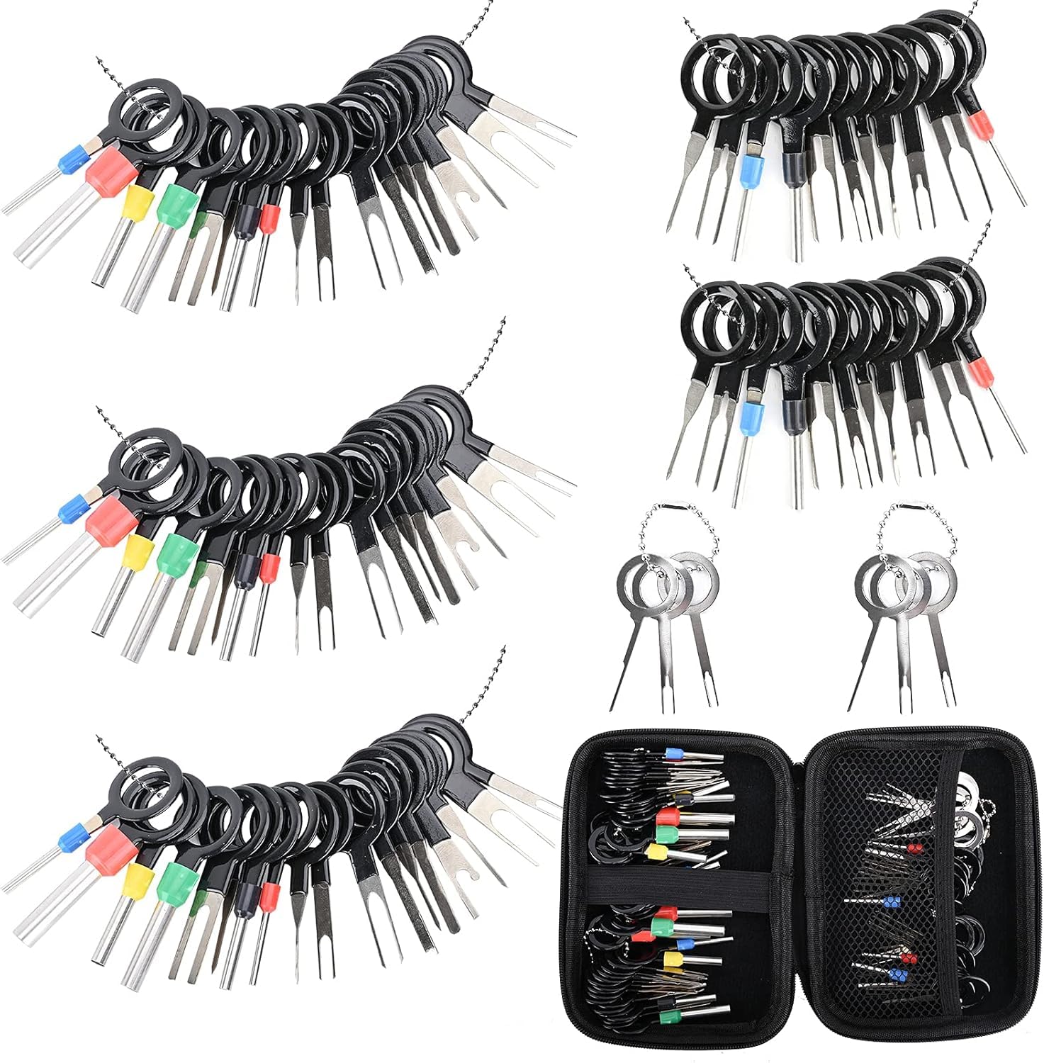 Terminal Pin Removal Tool Kit 82 Pcs Depinning Electrical Connector Pin Extracto