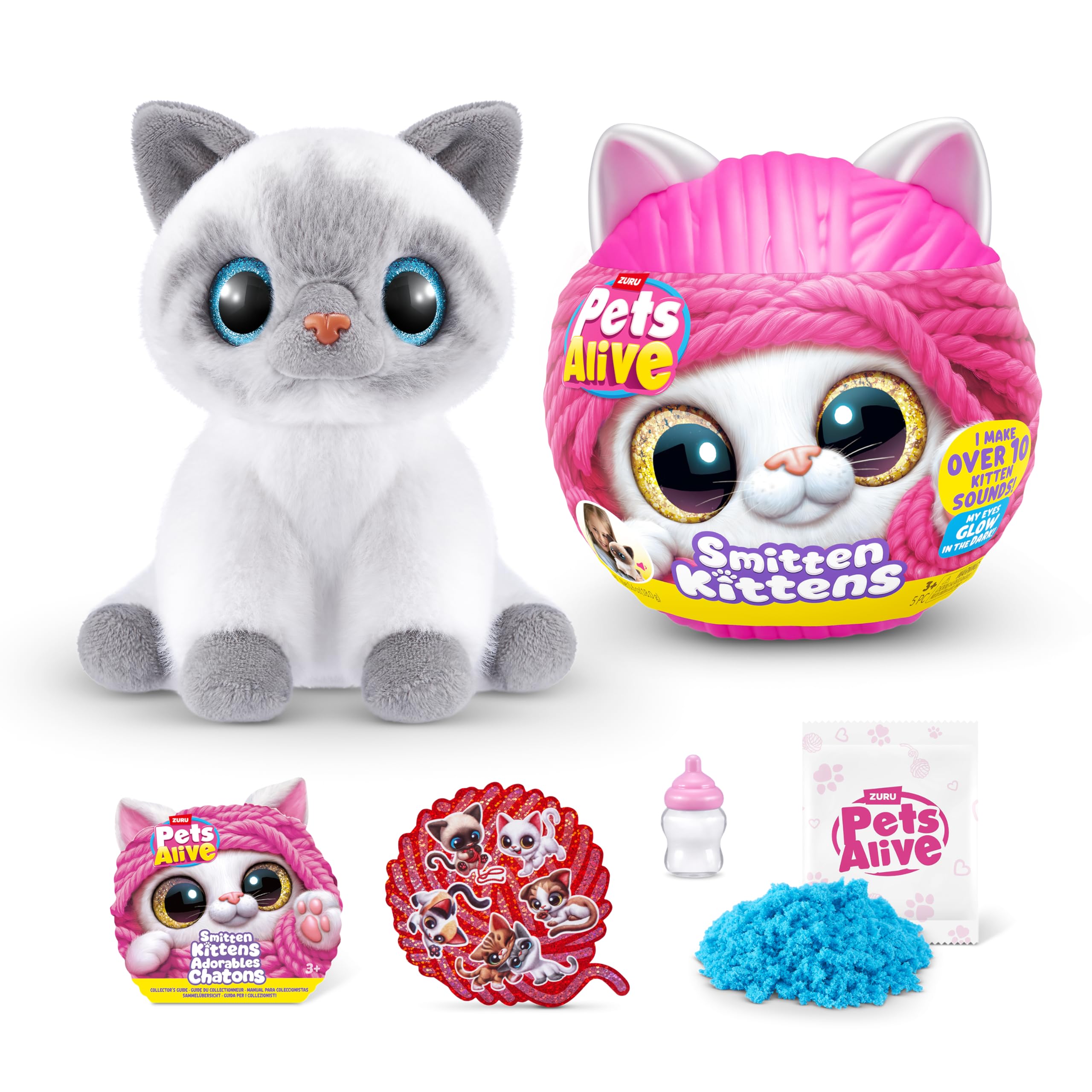 Pets Alive Smitten Kittens Surprise (Birman Cat Bonnie) by ZURU Nurture Play Sof