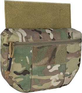 IDOGEAR Tactical Dump Drop Pouch for JPC CPC AVS Tactical Vest Utility Bag Carrying Kit Bag with Hook and Loop