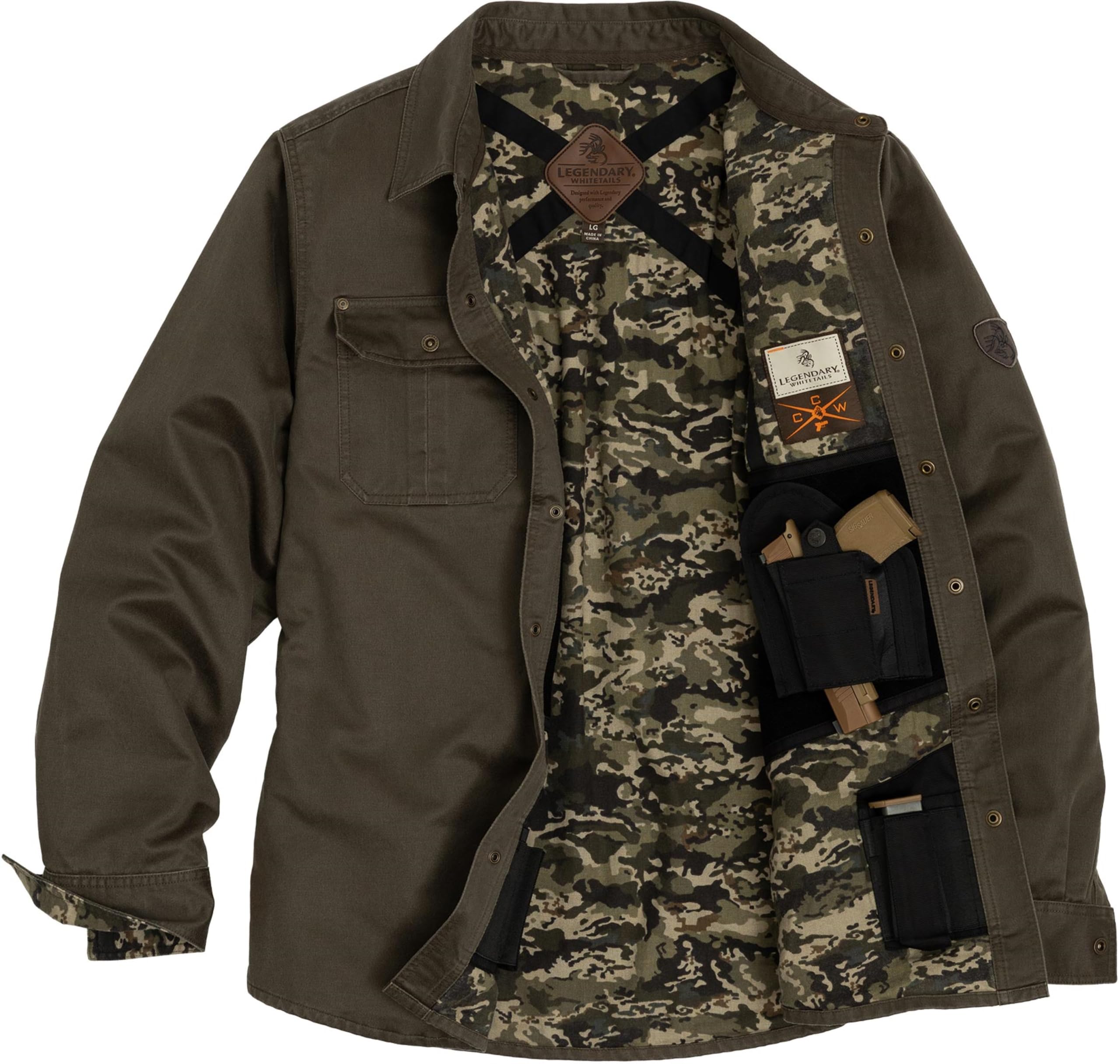Legendary Whitetails Conceal And Carry Journeyman Men's Jacket for Transport and