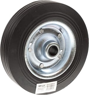 Maypole 200 mm Replacement Steel Wheel For Jockey Wheels Tyre Width 48mm, Diameter 200mm, 300kg Max Static Load