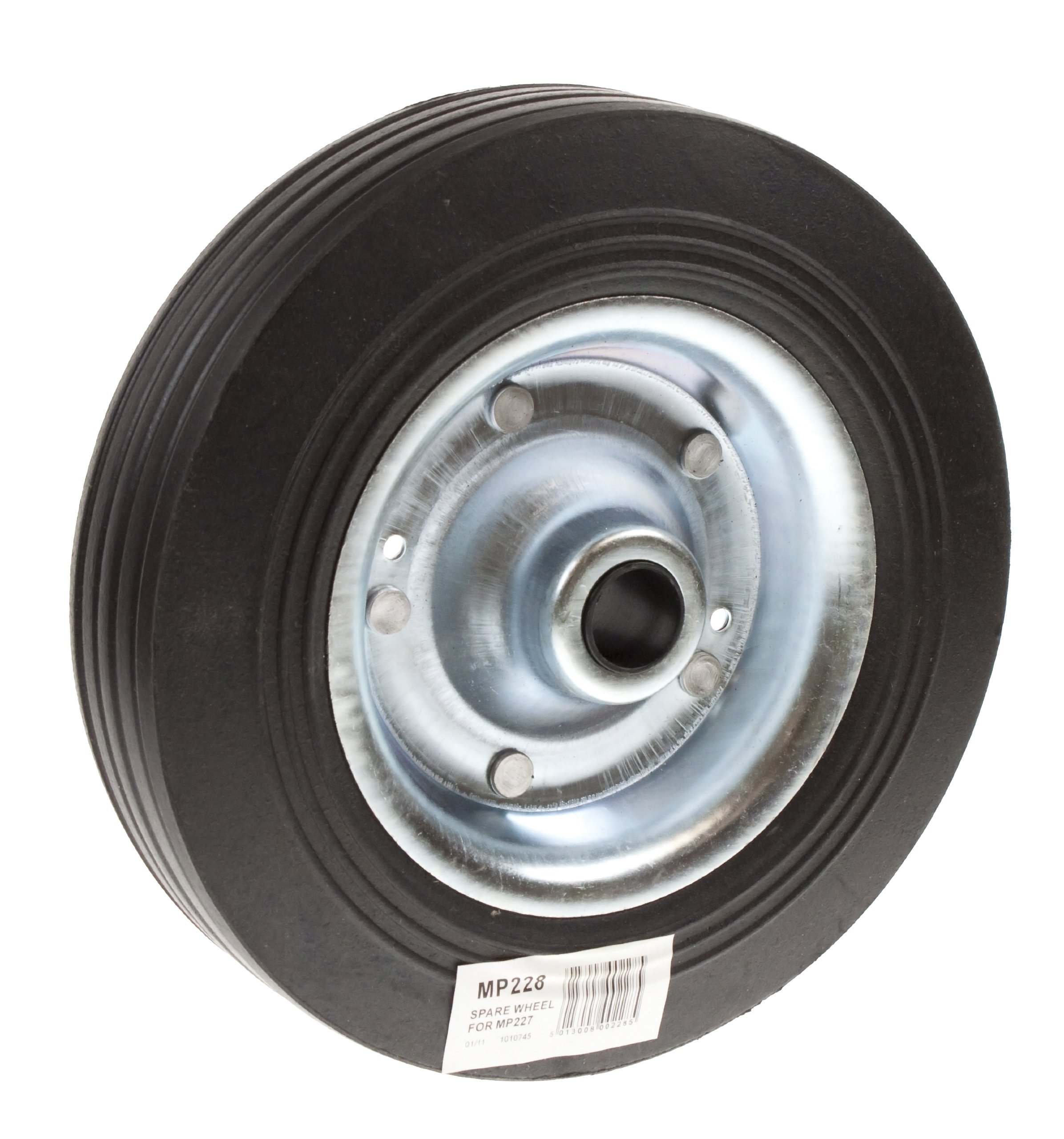 Maypole 200 mm Replacement Steel Wheel For Jockey Wheels Tyre Width 48mm, Diamet