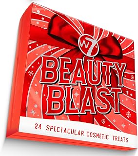 W7 Beauty Blast 2026 Makeup Advent Calendar - 24 Cosmetic Treats | 24 Individually Numbered Boxes, Cruelty-Free Formulas, Mini and Full-Size Products, Beauty Gifting, For Women & Teen Girls