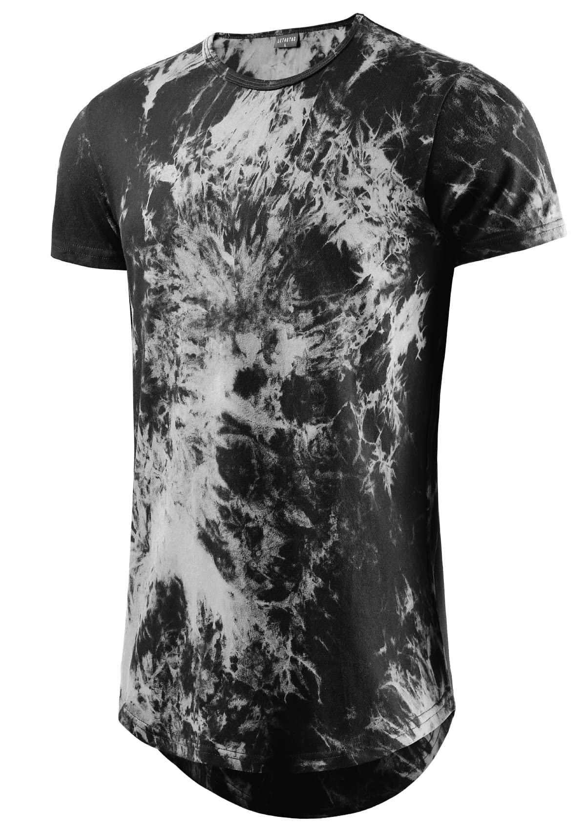 LETAOTAO Mens Big and Tall T Shirts Tie Dye Shirts for Men 100% Cotton Extra Lon