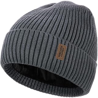 Wmcaps Knit Beanie - Thermal Winter Hat with Fleece Lining, Gift for Men