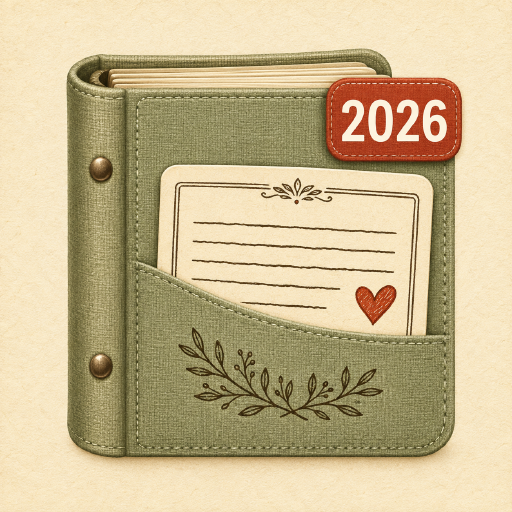 Family Recipe Card Photo Binder for Fire Tablet