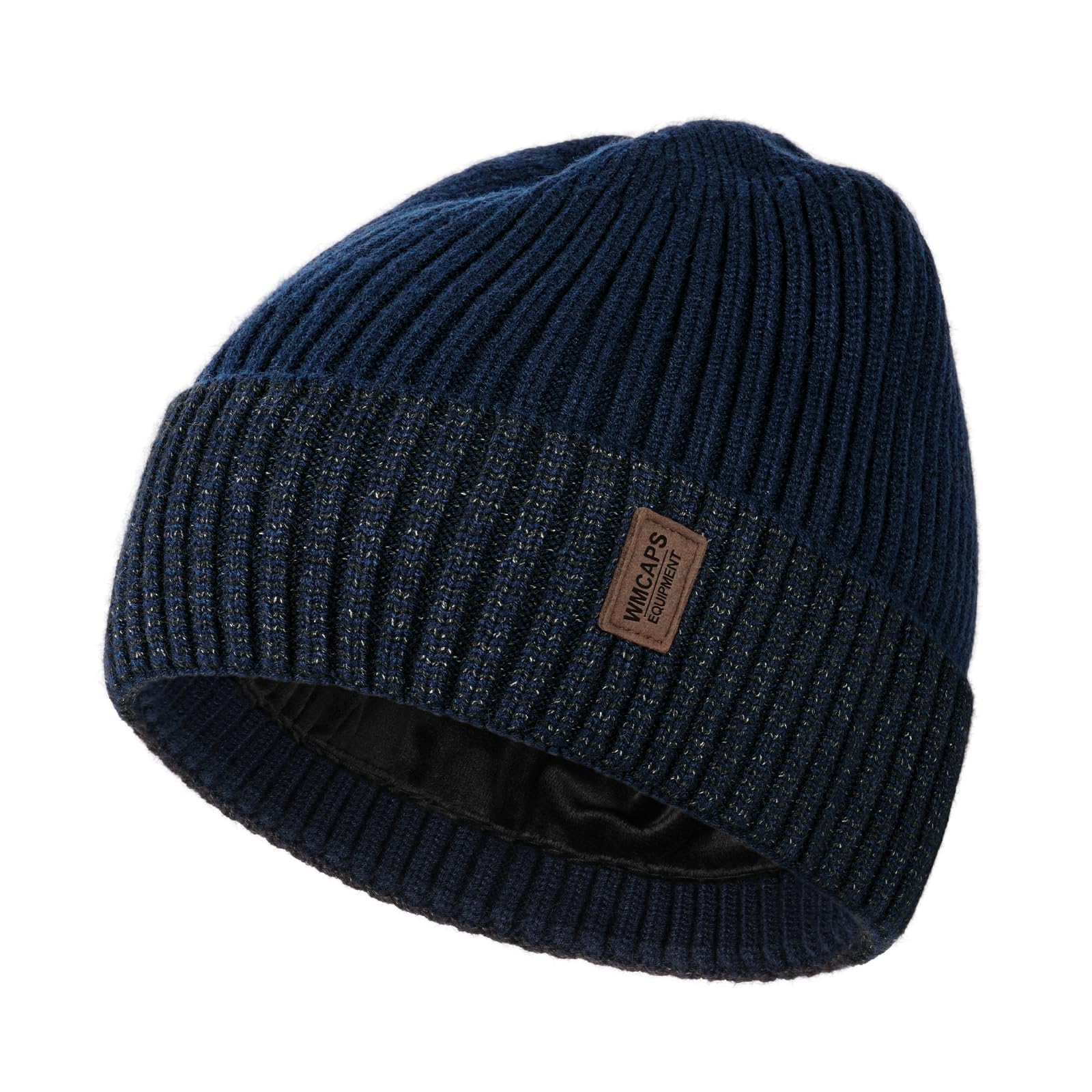 Wmcaps Knit Beanie - Thermal Winter Hat with Fleece Lining, Gift for Men