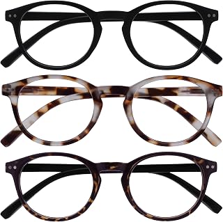OPULIZE Zen Pack 3 Reading Glasses Black Light Dark Brown Small Men Women RRR24-11T2 +2.00