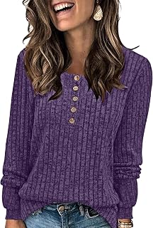 Sweater for Women Winter Clothing Long Sleeve Shirts Autumn Fashion Must Haves Comfiest Airport Outfits Trendy