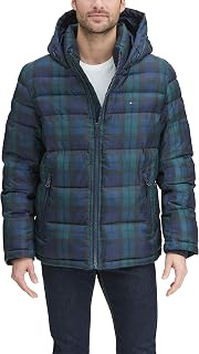 Tommy Hilfiger Down Alternative Hooded Puffer Jacket (Standard And Big & Tall) Men's Synthetic Down Coat