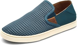 OluKai Pehuea Women's Slip-On Sneakers, Casual Everyday Shoes, Easy On/Off Breathable Mesh and Drop Heel, Comfort and Support Throughout