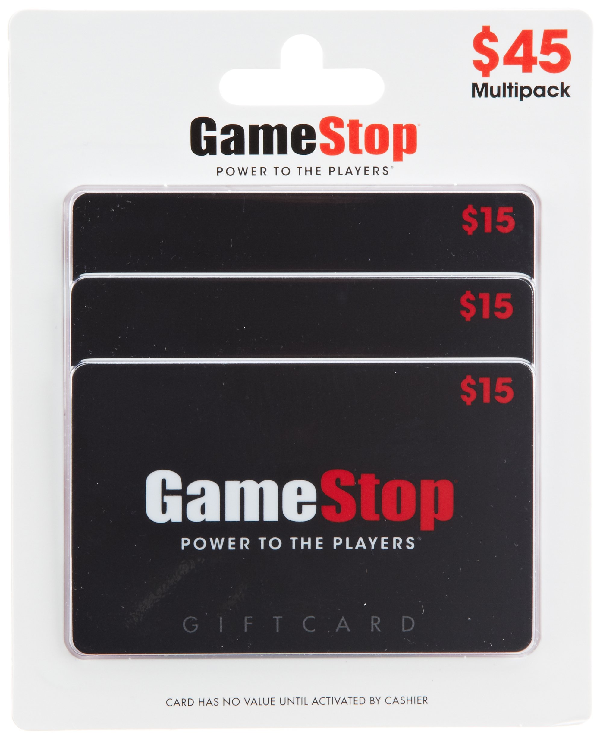 GameStop Physical Gift Cards (Multipack of 3 x $15) - $45