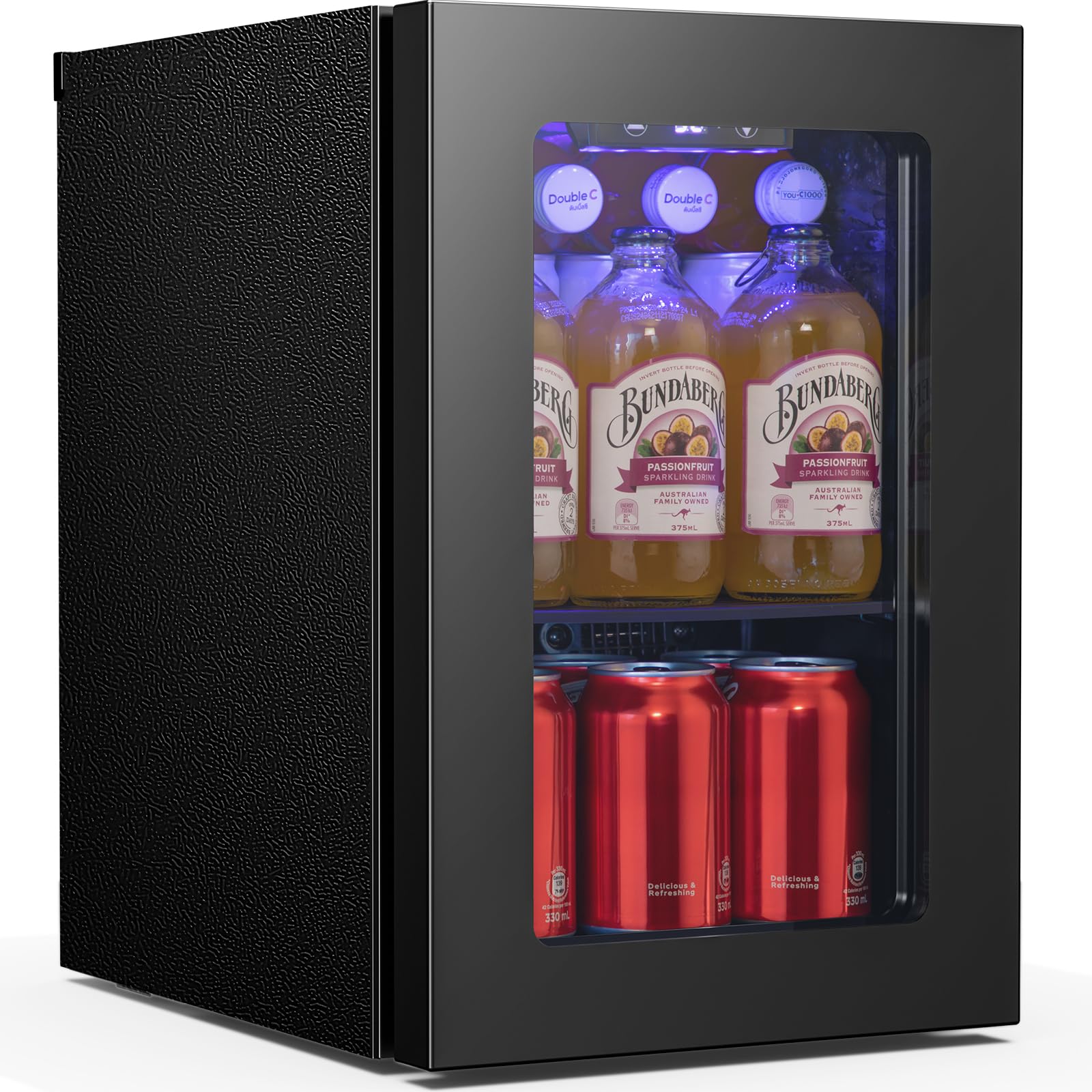 Antarctic Star 18L Mini Fridge 24 Can,Beverage Refrigerator with Quiet Compresso