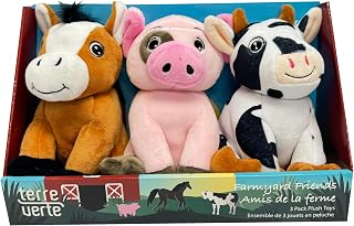 Farmyard Friends Dog Plush Toys, 3 Pack Cute Dog Plushies