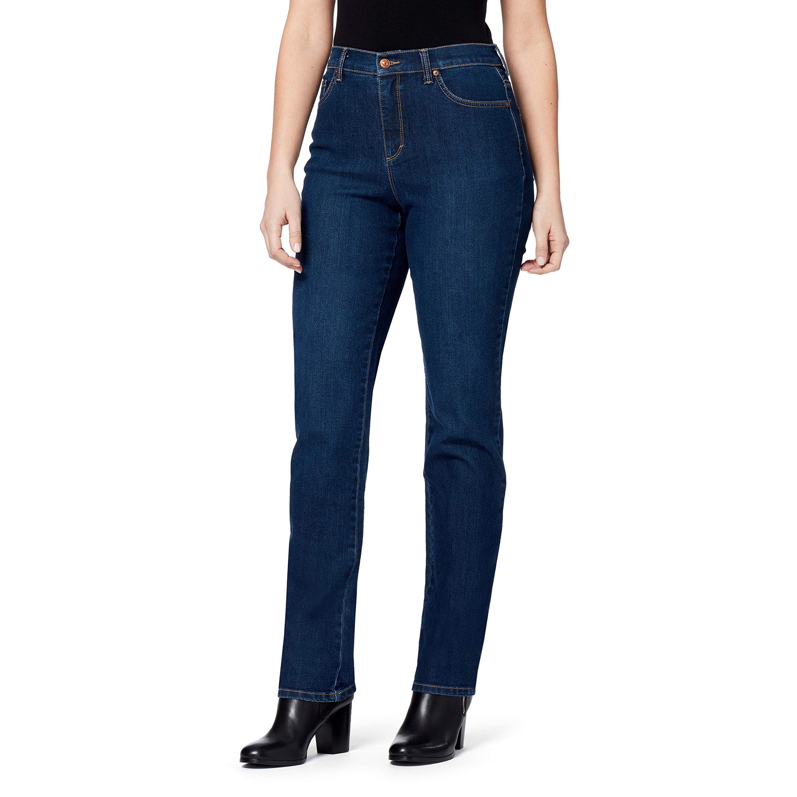 Gloria Vanderbilt Womens Amanda Classic High Rise Tapered Jean Petite