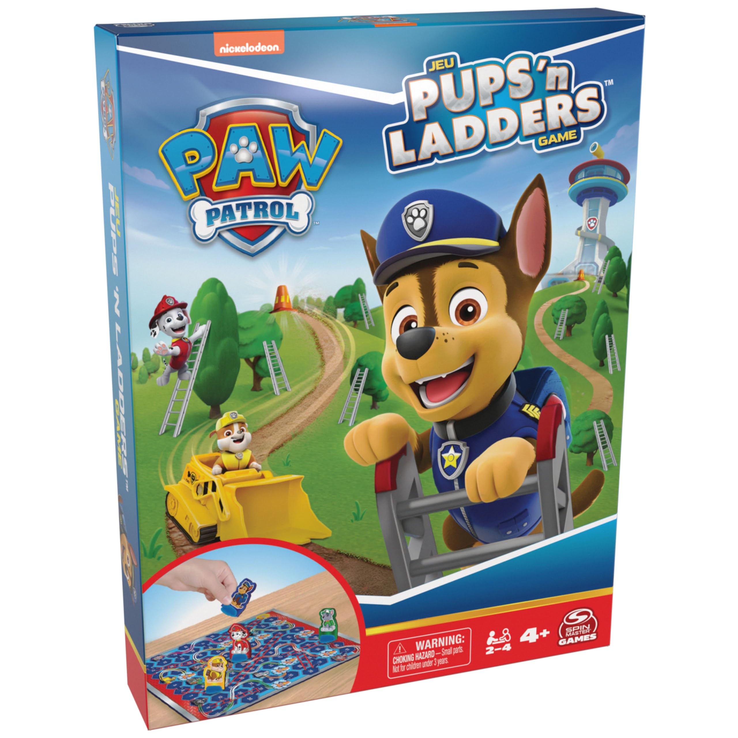 Spin Master Games PAW Patrol Pups 'N Ladders Kids Board Game for Game Night | Cl
