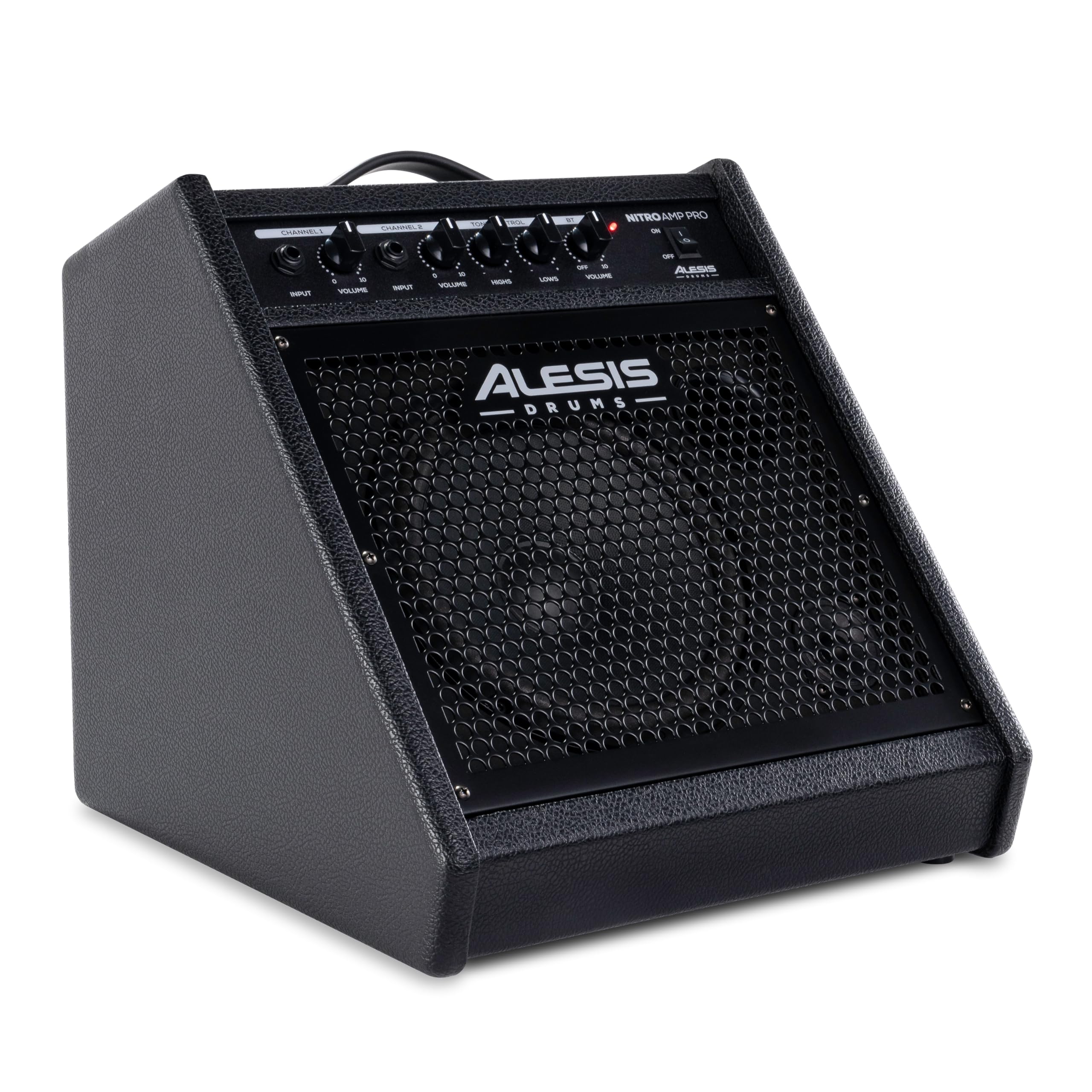 Alesis Nitro Amp Pro 80W Electric Drum Amp | 8" Woofer, Floor Wedge Monitor, Blu