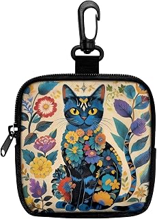 Hanging Zero Wallet | Removable Pouch for Dog Treats, Earphones, Keys and Essentials | Hands Free Waist, Belt, Bag Clip-On Organizer, black (2)