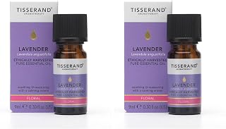 Tisserand - Lavender - Ethically Harvested, 100% Natural Pure Essential Oil - Massage Oil for Aromatherapy, Skin, and Diffuser - Aromatherapy Essentials, Meditation Accessories (Pack of 2)