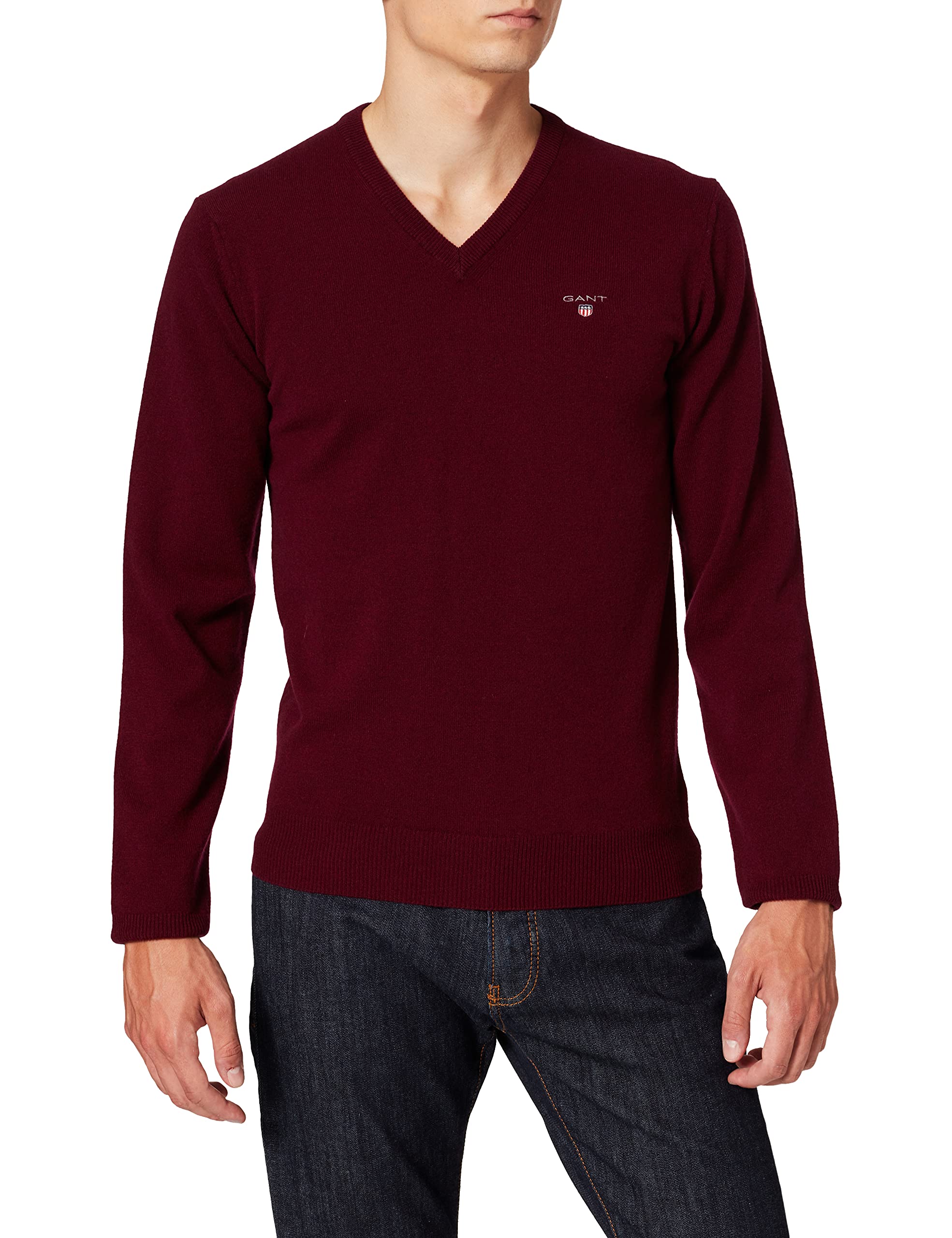 GANT Superfine Lambswool V-Neck Sweater Men's Sweatshirt