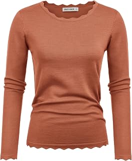 GRACE KARIN Long Sleeve Fall Sweaters for Women Trendy Business Casual Tops