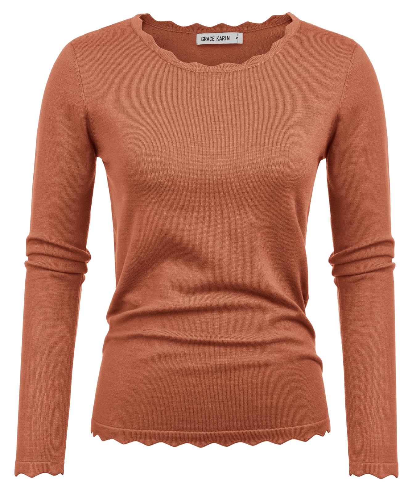 GRACE KARIN Long Sleeve Fall Sweaters for Women Trendy Business Casual Tops