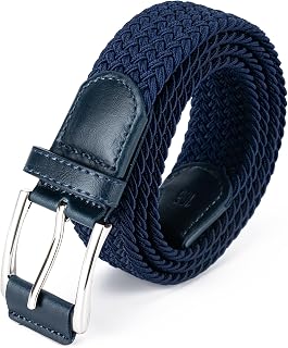 Aegero Stretch Belt for Men - Woven Belt for Golf & Casual Wear 1 3/8"