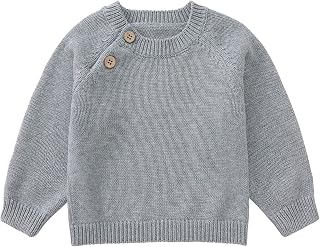 pureborn ベビー 幼児 男の子 女の子 プルオーバー セーター ニット 暖かい トップス コットン 3M-5T