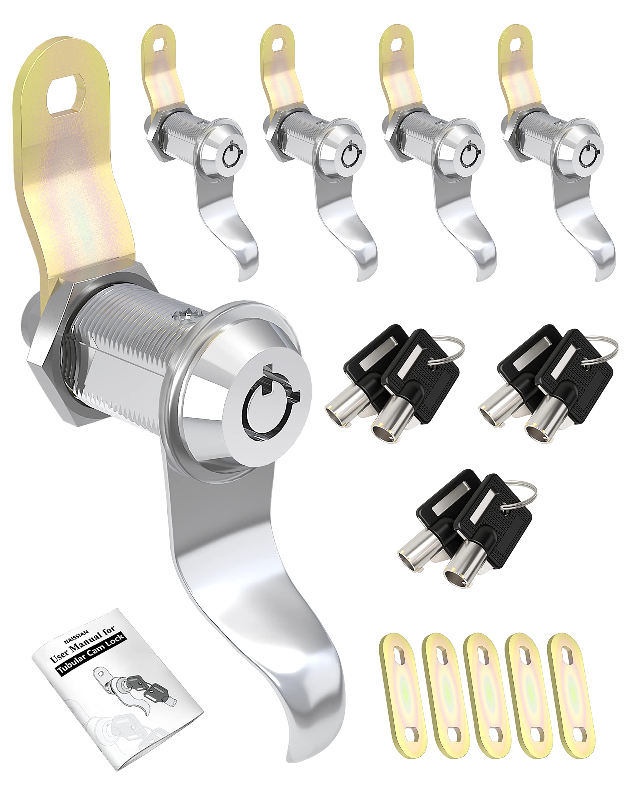 Naissian RV Locks for Storage Door 1 1/8 INCH, Camper Storage Locks for Travel T