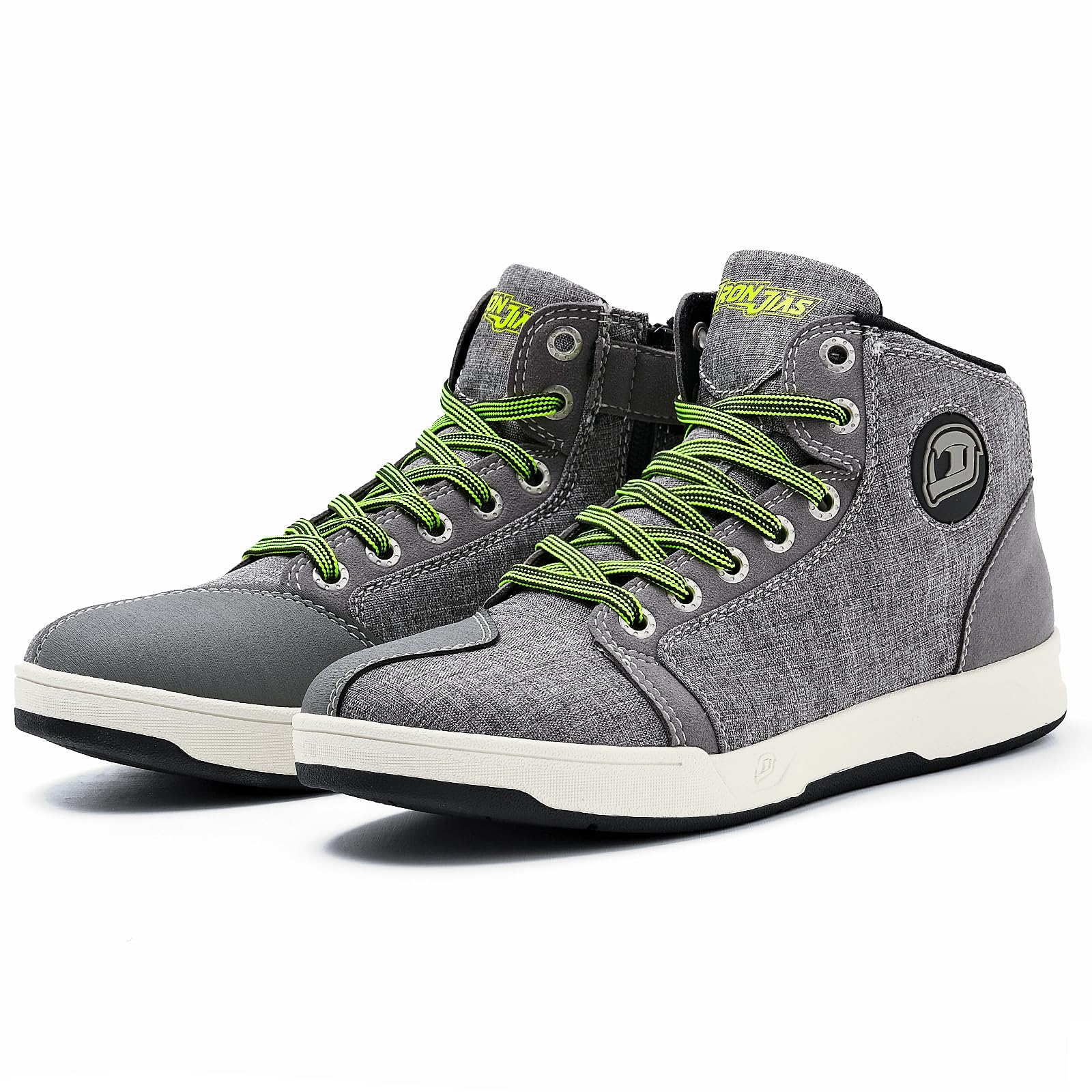 IRON JIA'S Men's Waterproof Motorcycle Boots, Non-Slip Breathable Street Casual 