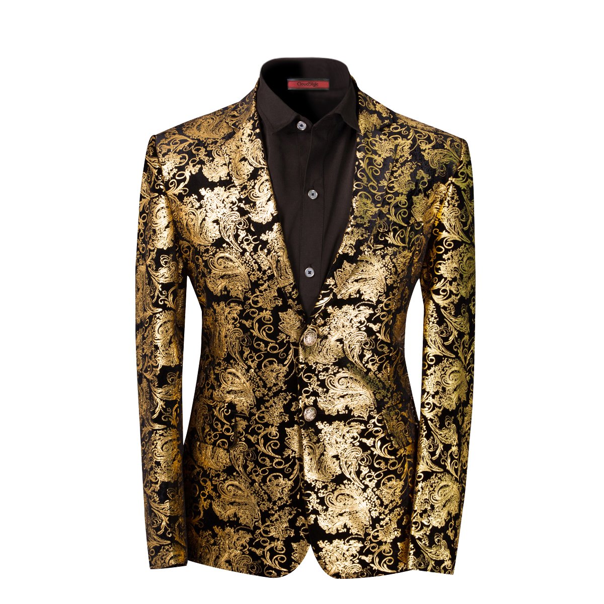 Cloudstyle Men's Dress Floral Suit Jacket Stylish Blazer for Dinner Wedding