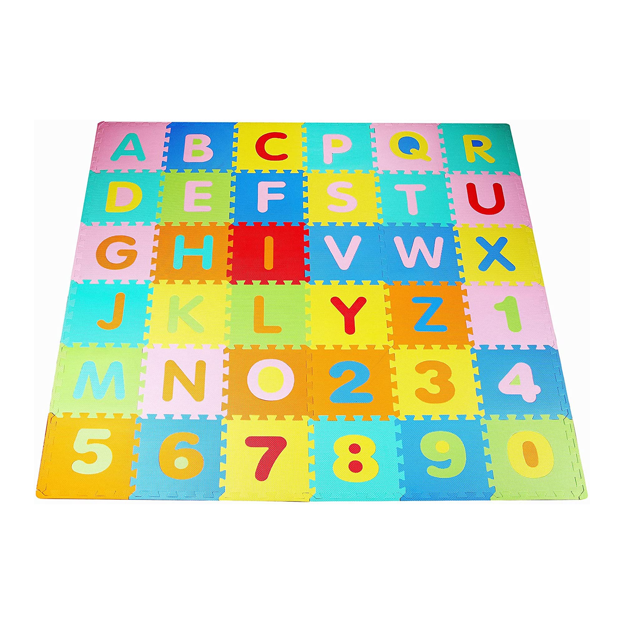 BalanceFrom Play Tile Mat 0.4 Inch Thick, EVA Interlocking Foam Floor | Tiles fo
