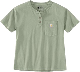 Carhartt Henley T-Shi 106813 Women's Loose Short Sleeve T-Shirt