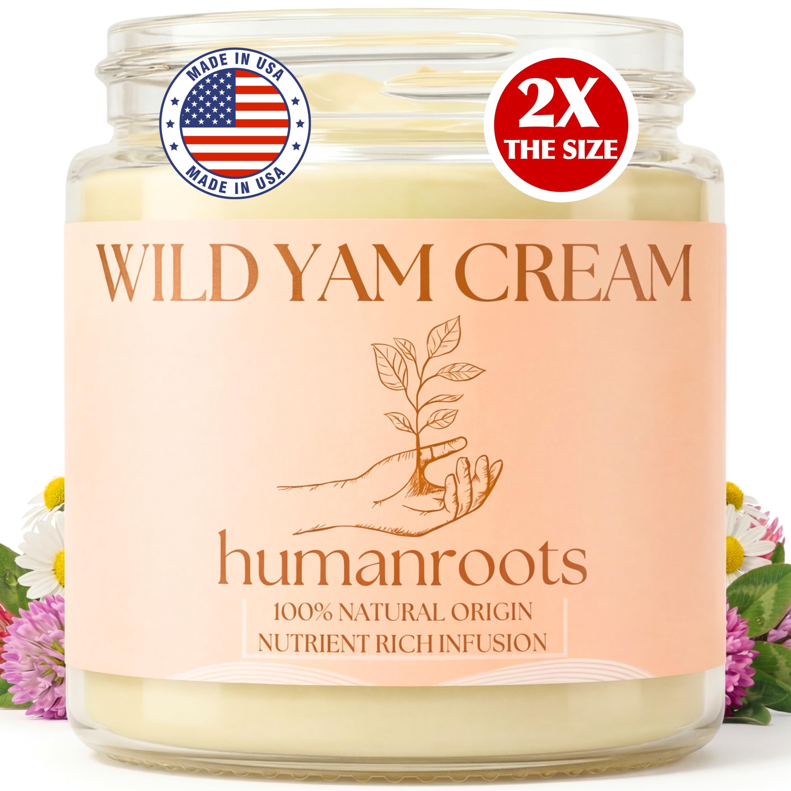 Wild Yam Cream - Menopause and PMS Support for Women, 4 oz (Unscented/Herb-Infus