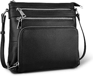 befen Genuine Leather Crossbody Bags for Women Shoulder Bags Women Small Ladies Handbags with RFID Blocking Built-in Wallet