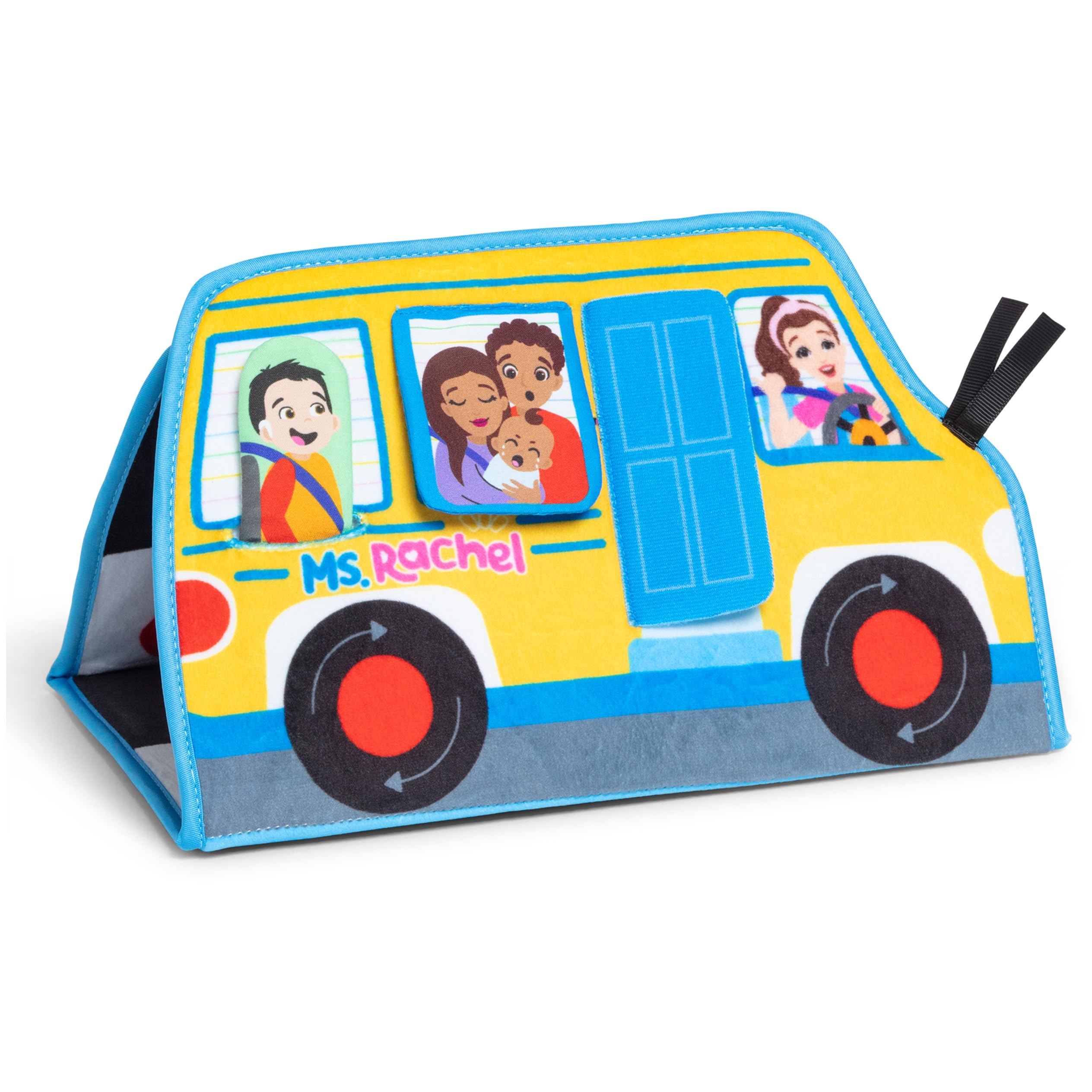 Ms. Rachel Tummy Time Activity Bus, Soft Folding Play Mat with Mirror | Sensory 