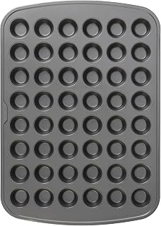 GoodCook 48-Cup Nonstick Steel Mini Cupcake and Muffin Pan, Gray