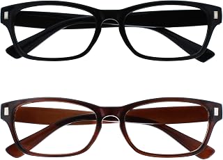 OPULIZE NET Reading Glasses for Men and Women, Classic Vintage Square Readers, Scratch-Resistant Lenses