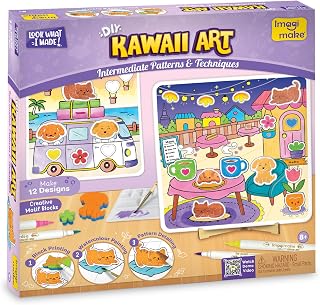 Imagimake DIY Kawaii Art kit | 12 Creative Activities for Kids Ages 8-12