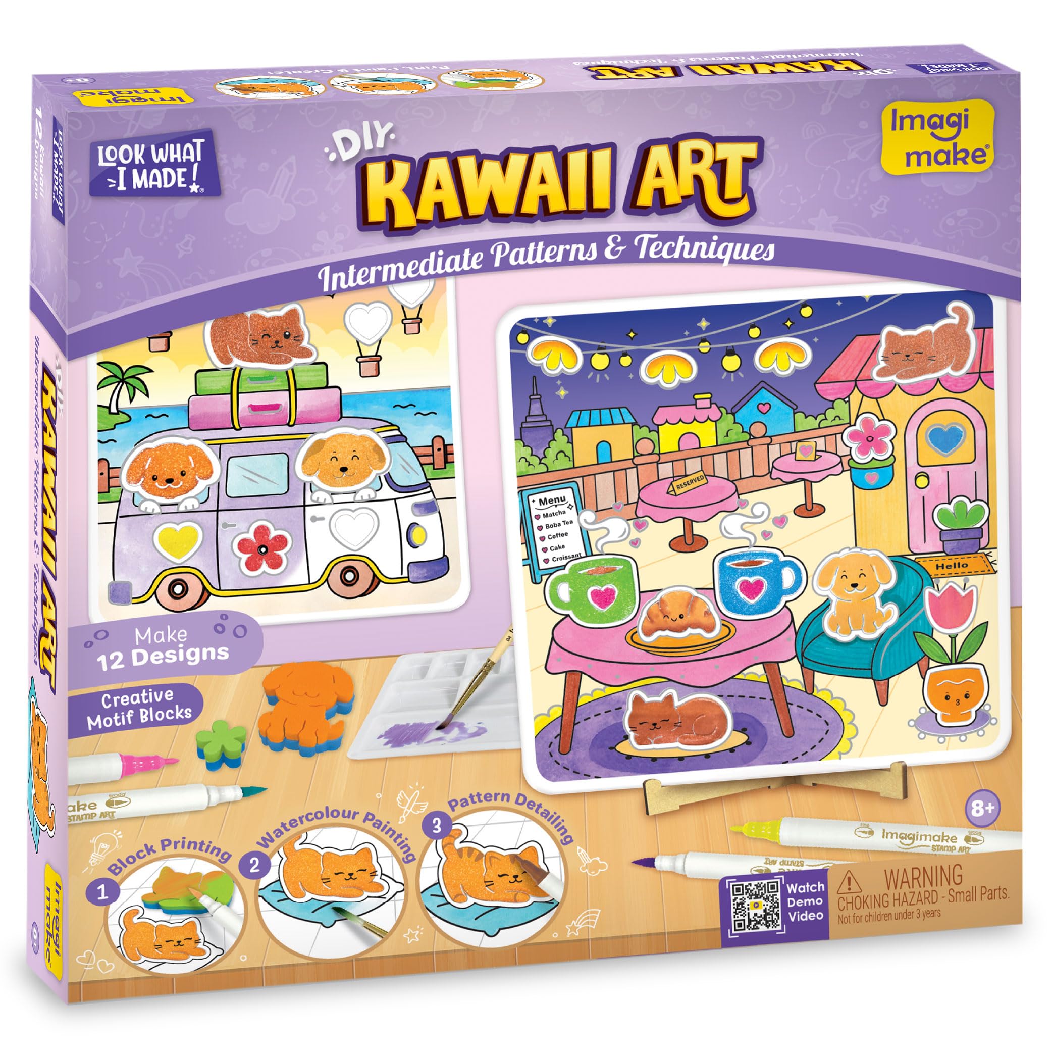 Imagimake DIY Kawaii Art kit | 12 Creative Activities for Kids Ages 8-12