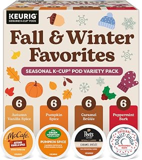 Keurig Fall and Winter Favorites Seasonal K-Cup Pod Variety Pack, 24 Count