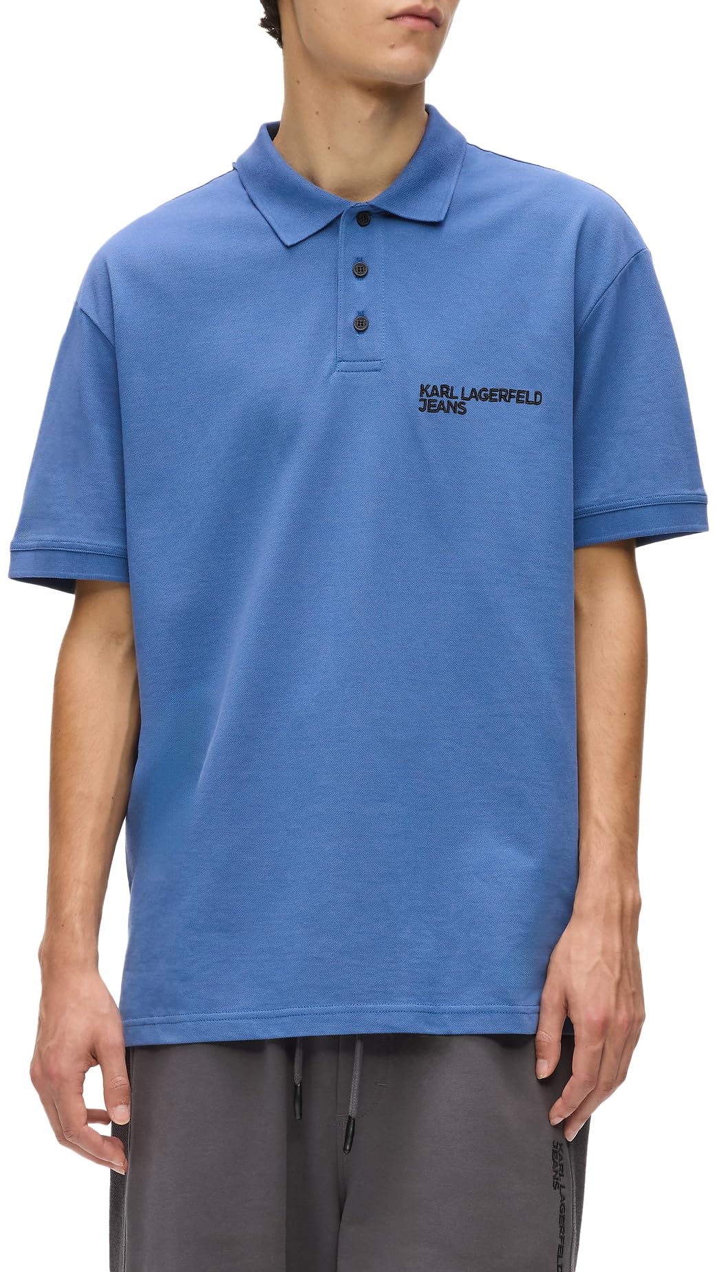 Karl Lagerfeld Jeans Men Regular Pique Polo
