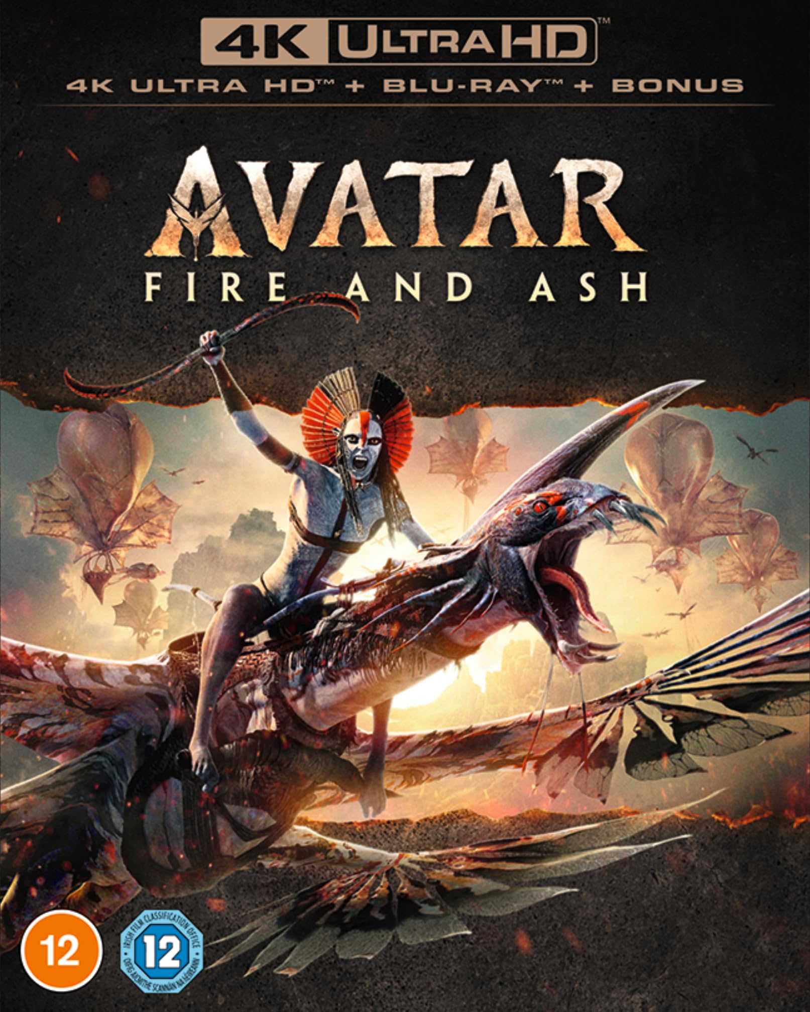 Avatar: Fire and Ash 4K Ultra HD + Blu-ray + Blu-ray Bonus disc