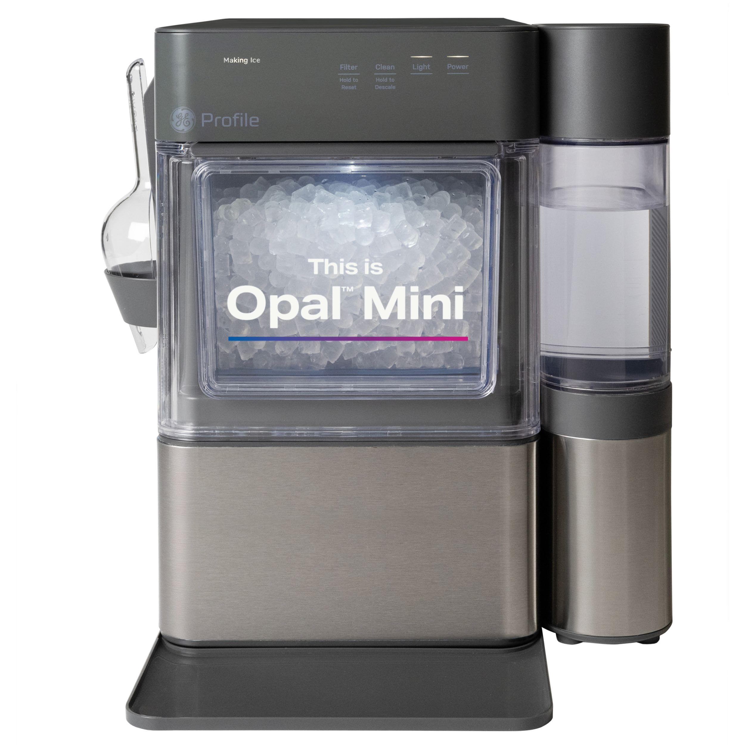 GE Profile Opal MINI PRO Nugget Ice Maker w/Side Tank, Portable Countertop Pebbl