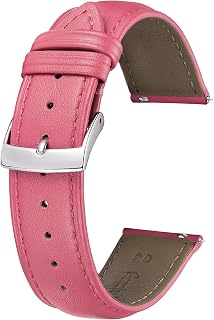 BINLUN Multicolour Leather Watch Strap Replacement Straps Quick Release Watches for Men Women Fashion Watch Strap for Smart Watch 12mm 14mm 16mm 18mm 19mm 20mm 21mm 22mm
