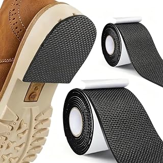 2 Rolls Self Adhesive Shoe Sole Tape 4" Wide Non-Slip Grip High Heel Sneakers Sandals Noise Reducing Heel Protector