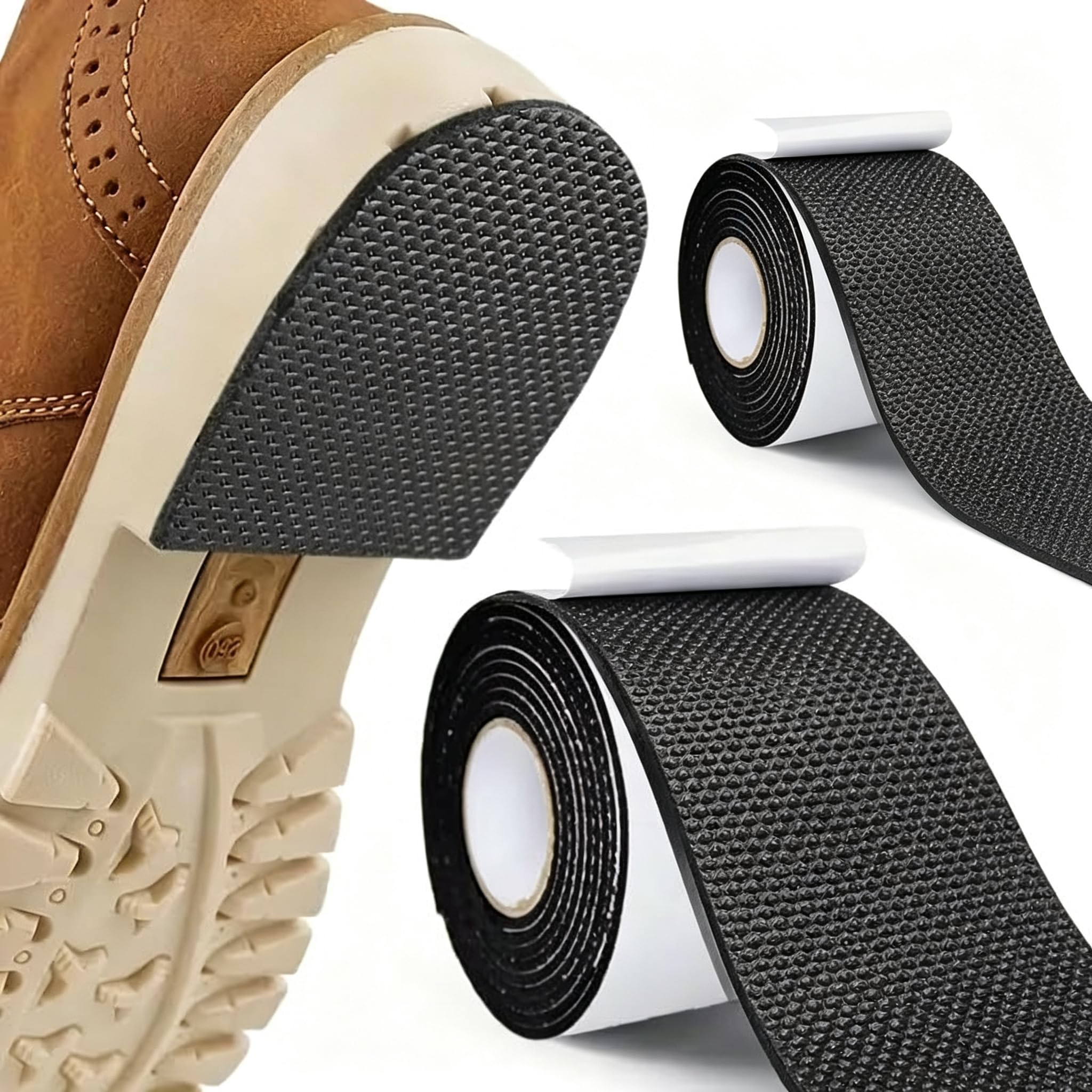 2 Rolls Self Adhesive Shoe Sole Tape 4" Wide Non-Slip Grip High Heel Sneakers Sa