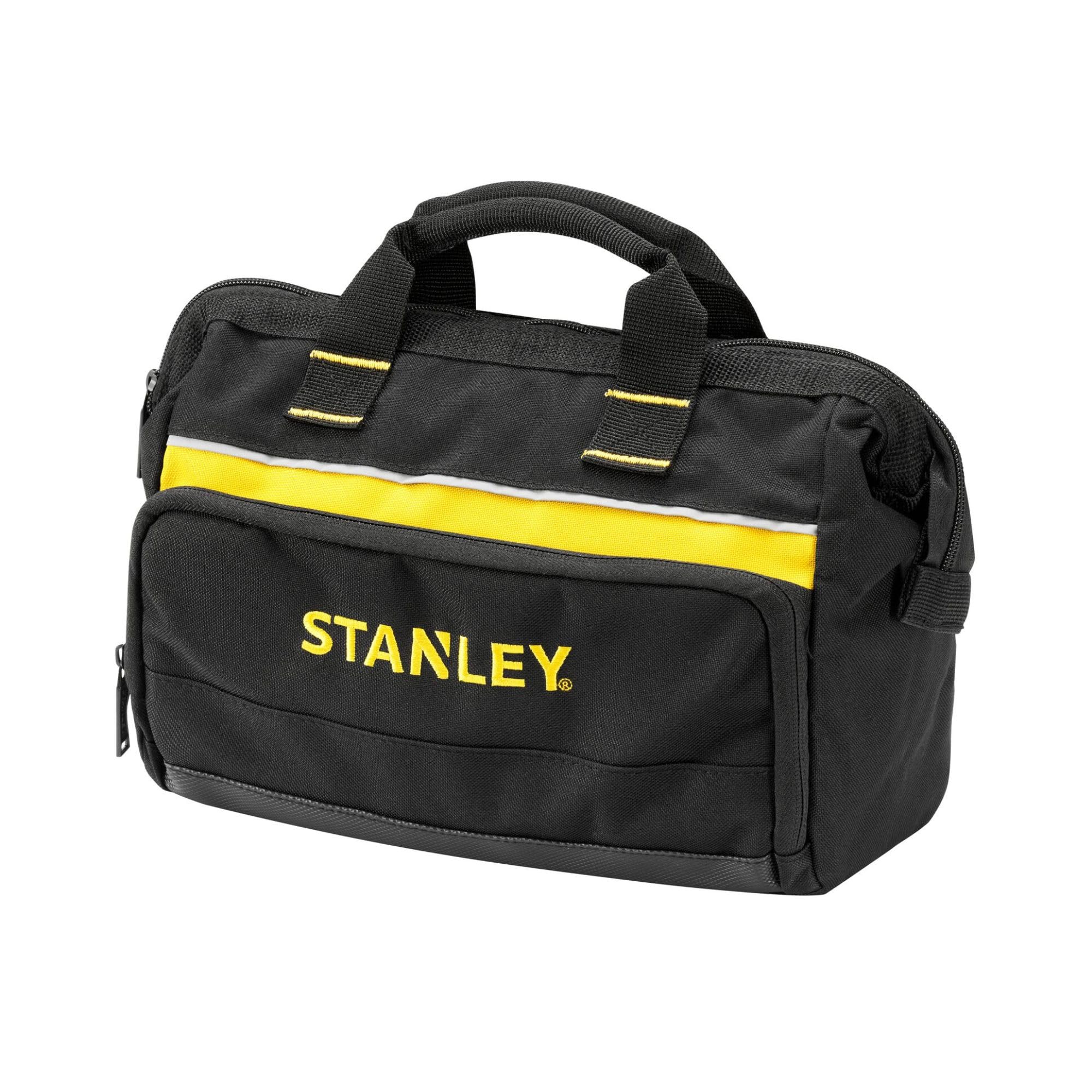 STANLEY 12in Heavy-Duty Multi-Pocket Storage Tool Bag, 1-93-330 | Cushioned Base